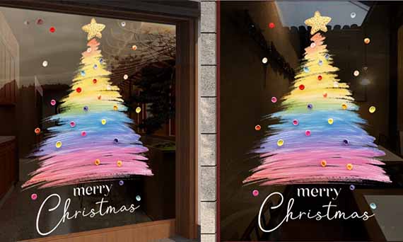 What Is Christmas Window Static Electricity Glass Door Sticker
