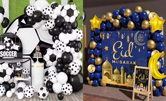 We can customize balloon chains