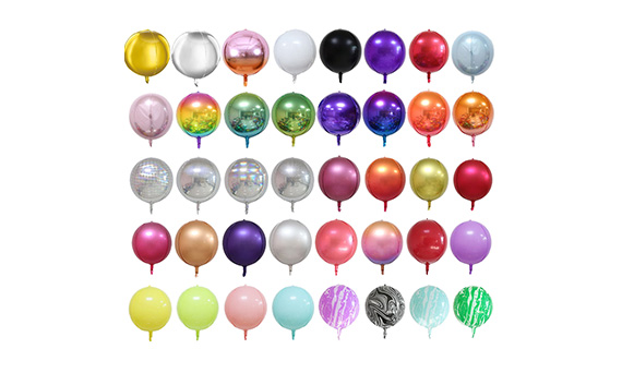 What are the different sizes and weight of 4D foil balloons