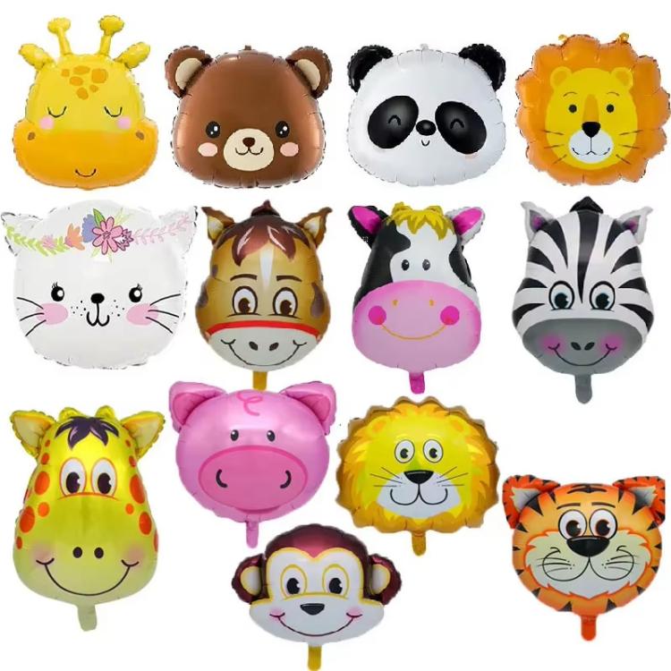 Animal Head Foil Balloons