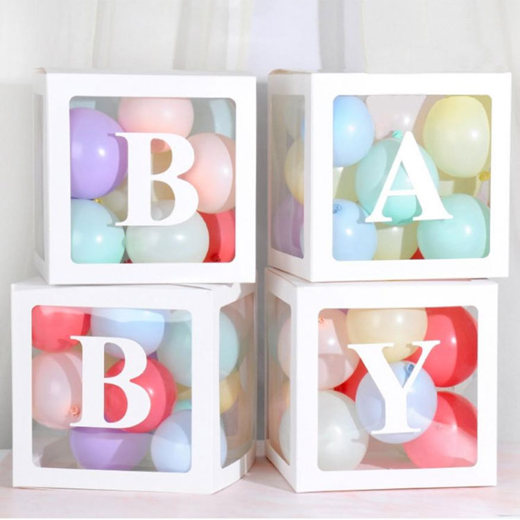 Baby Shower Boxes With Letters