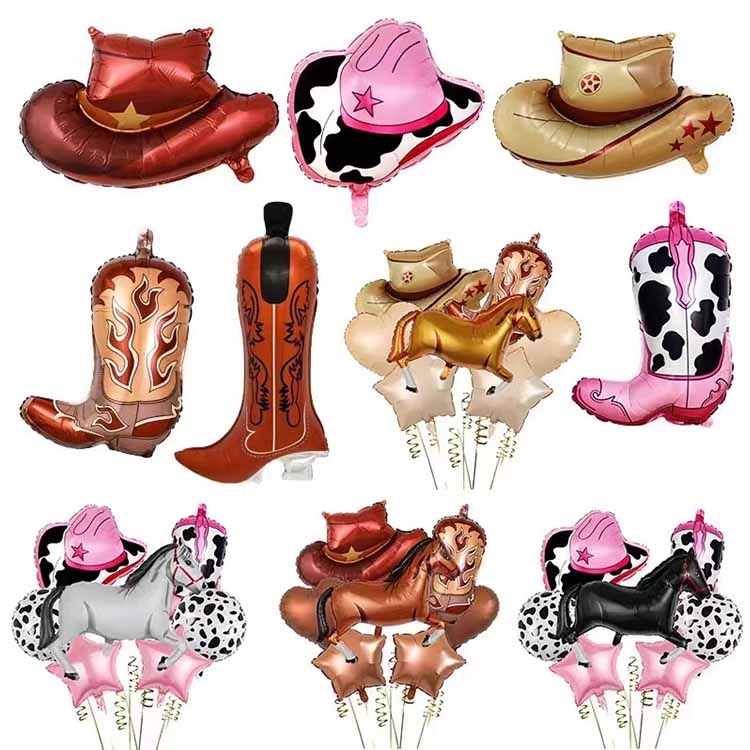 Cowboy Themed Foil Balloons