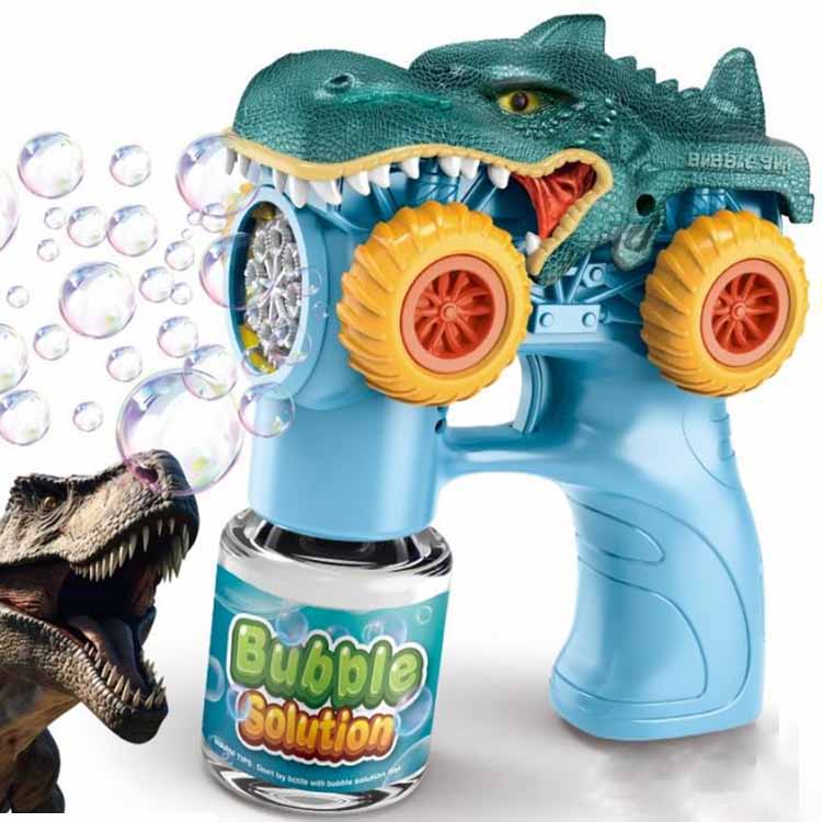 Dinosaur bubble machine
