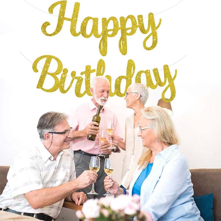 Happy Birthday Flag Banner