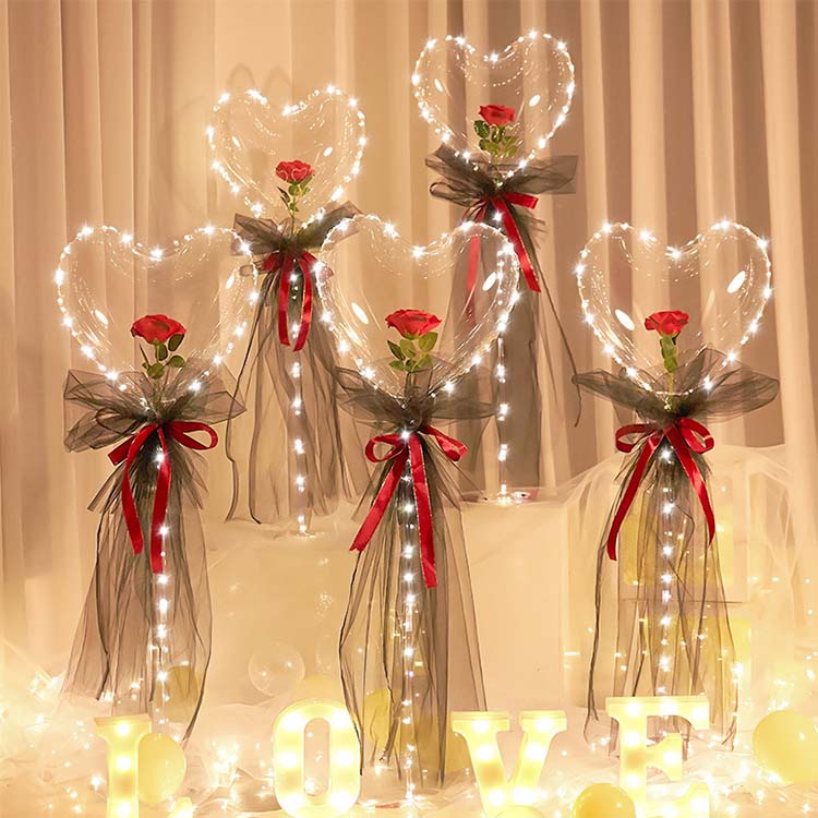 Heart Shaped Bobo Rose Set