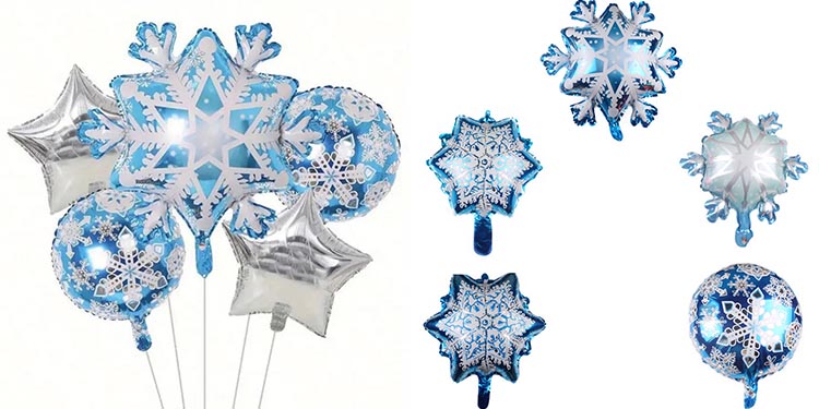 Snowflake foil balloon