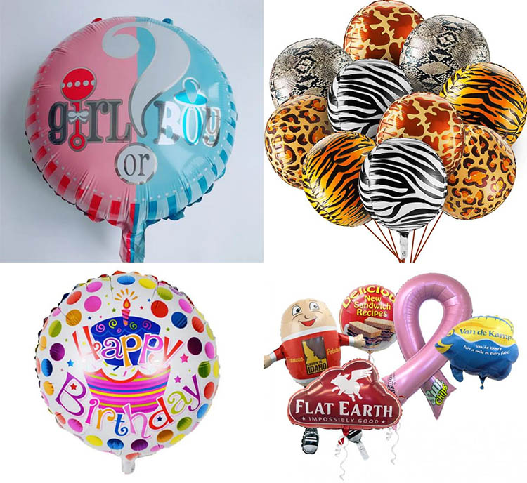 printed foil balloons