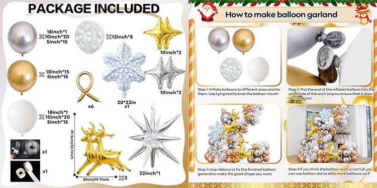 reindeer foil balloon