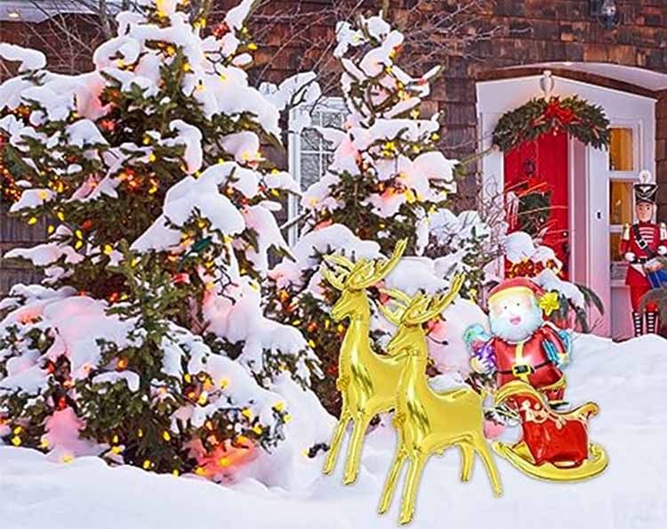 reindeer foil balloon