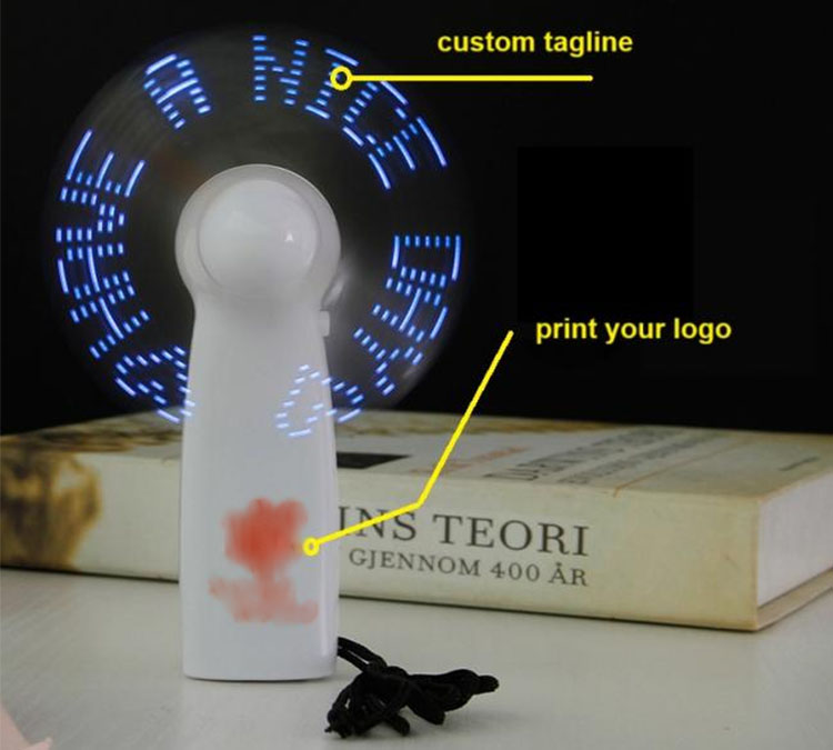 LED DIY light emitting electric fan