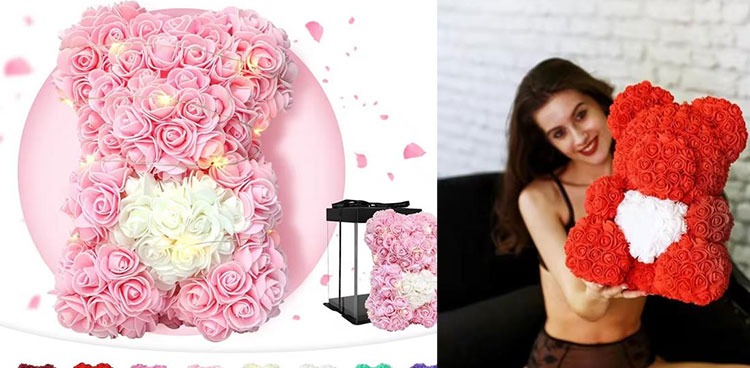 Rose Flower Teddy Bear3 Rose Flower Teddy Bear3