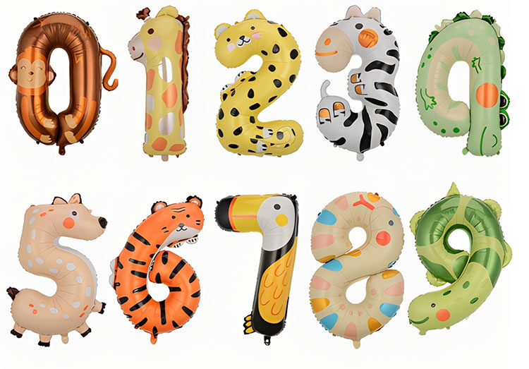 40 inch Animal Number Foil Balloons China