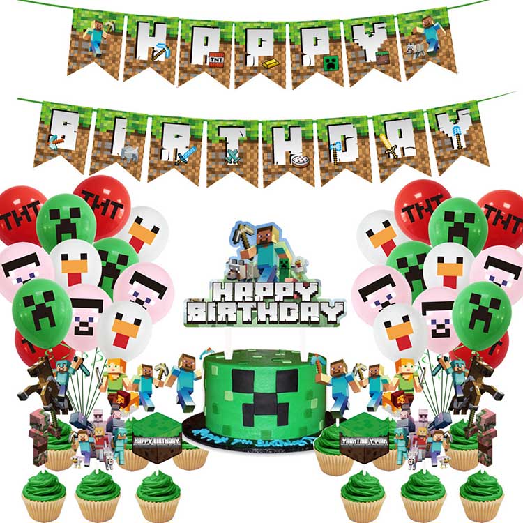 Minecraft Party Decorations