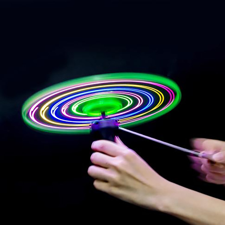 Pull String Glowing Flying Saucer