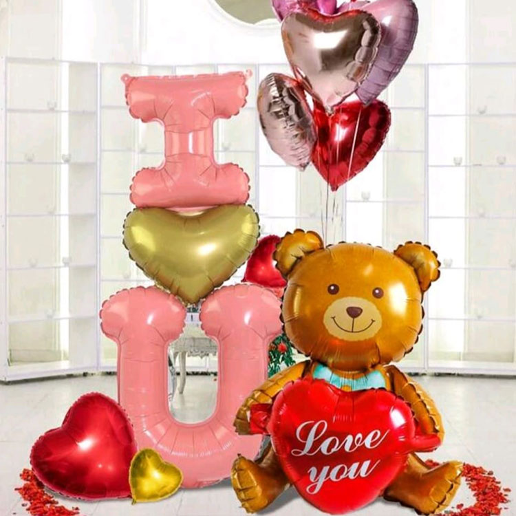 Romantic Foil Balloon Set