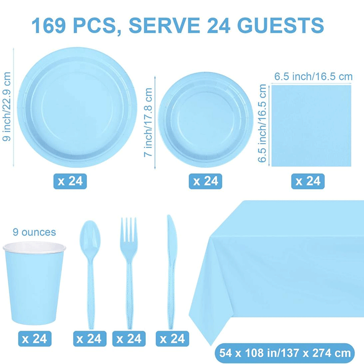 Solid Color Plates Sets