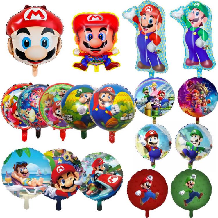 Super Mario Themed Foil Balloon