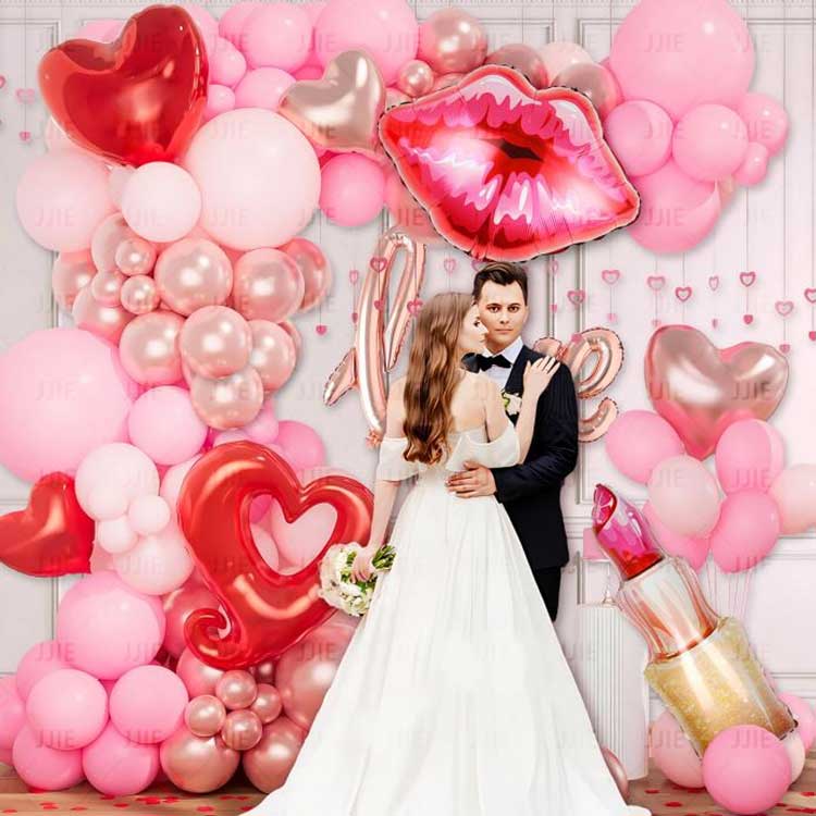 Valentine Day Balloon Garland Set