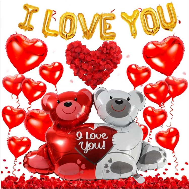 Valentine's Day Foil Balloons